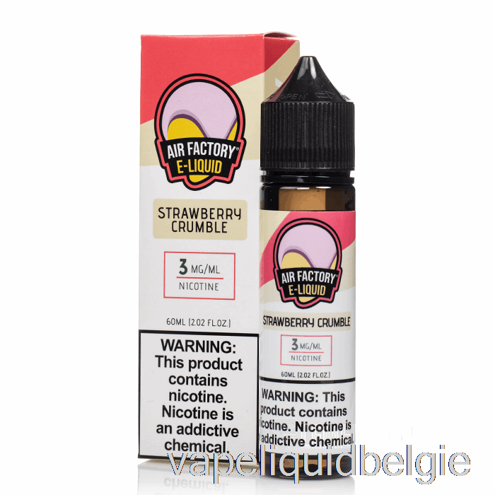 Vape Vloeibare Aardbeiencrumble - Luchtfabriek - 60ml 6mg